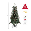 Albero di Natale Artificiale H210 cm 748 Rami Sestriere Verde-9