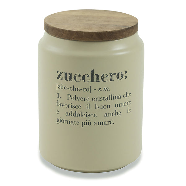 online Pot à sucre avec couvercle en bambou 800 ml en grès VdE Tivoli 1996 Crème