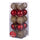 Lot de 20 Boules de Noël Ø6 cm en Plastique Rouge/Or