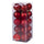 Lot de 20 Boules de Noël Ø6 cm en Plastique Rouge