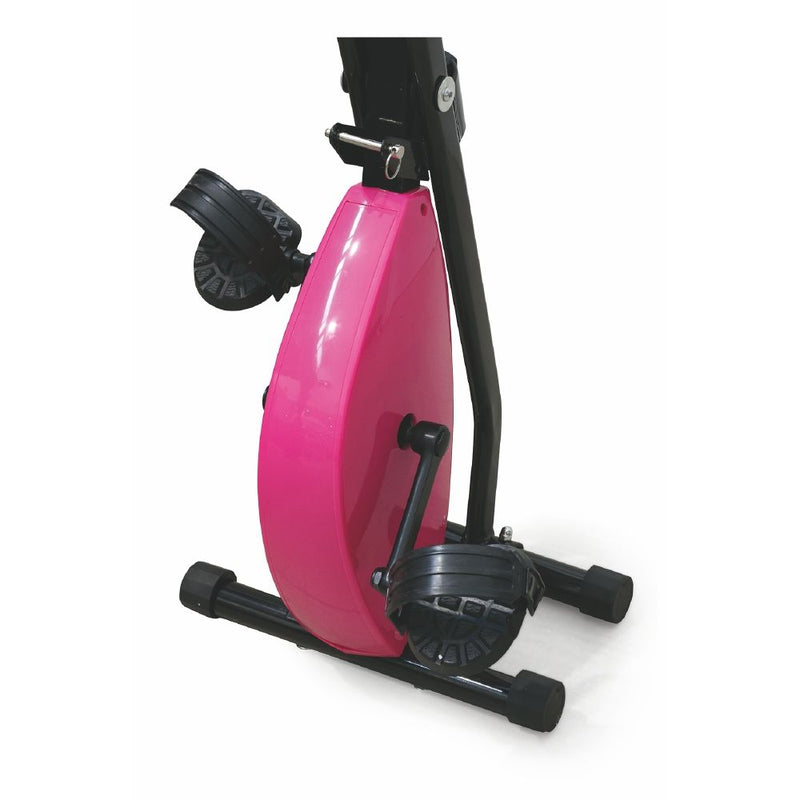 Cyclette Magnetica Pieghevole con Display Kooper  Nero e Fucsia-3