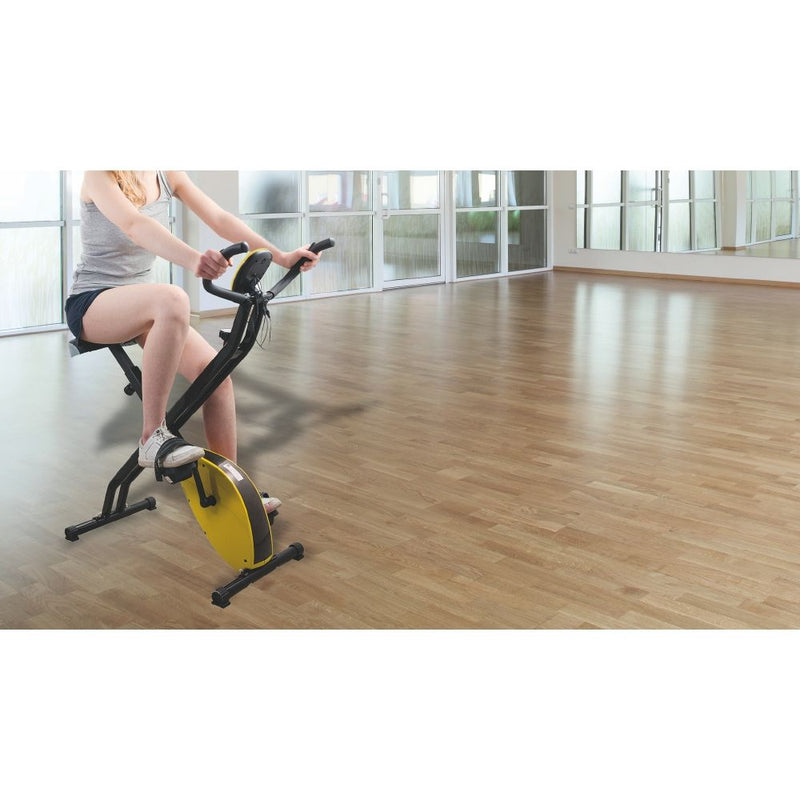 Cyclette Magnetica Pieghevole con Display Kooper  Nero e Giallo-2