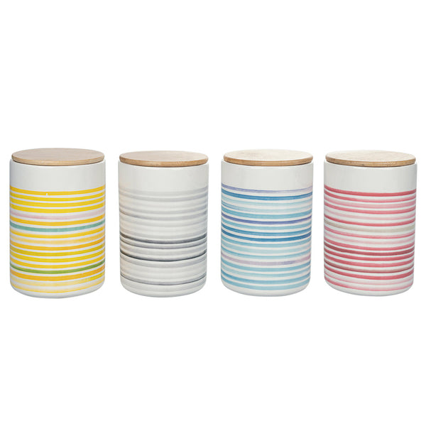 prezzo Set 4 Barattoli Ø10,5x16,5 cm 870 ml in Ceramica VdE Tivoli 1996 Masseria