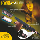 Spazzola Piastra e Arricciacapelli 3 in 1 25W Kooper Nero e Oro-9