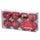 Set de 8 Boules de Noël Ø6 cm en Plastique Rouge