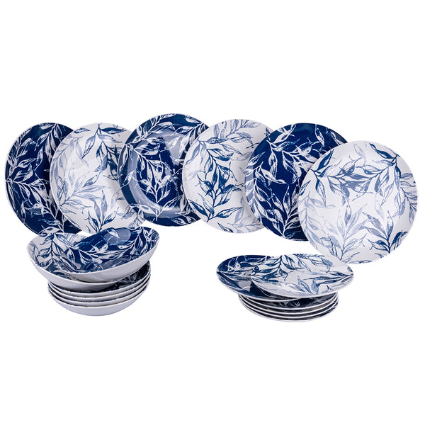 Service de table 18 pièces en porcelaine VdE Tivoli 1996 Forest Leaf Blue prezzo