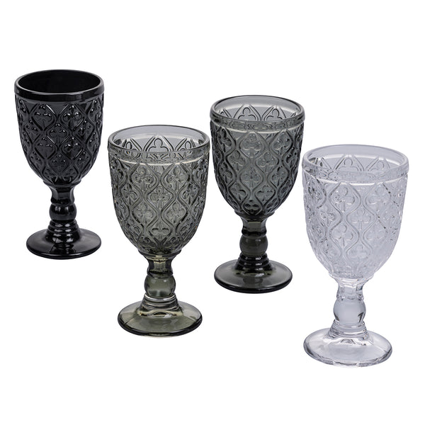 prezzo Lot de 4 Marrakech Stones Verre VdE Tivoli 1996 Gris