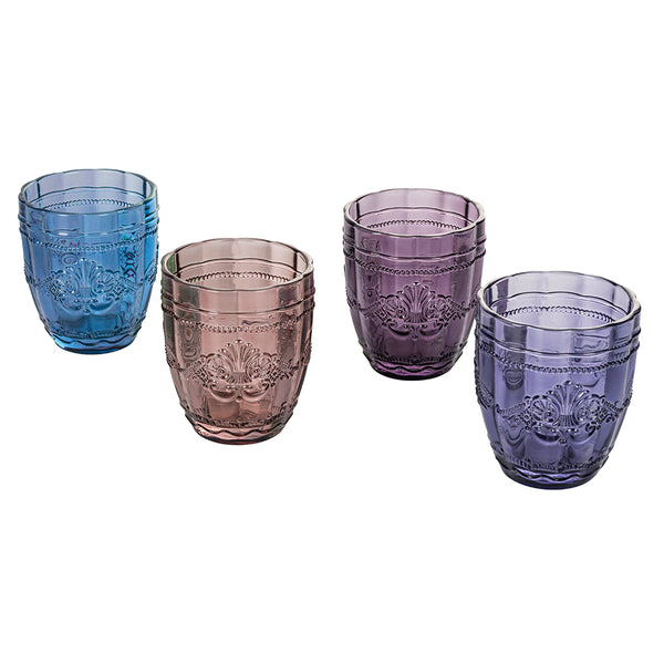 Ensemble de 4 Verres à Eau Syrah Provence en Verre Violet Villa d'Este Home Tivoli acquista