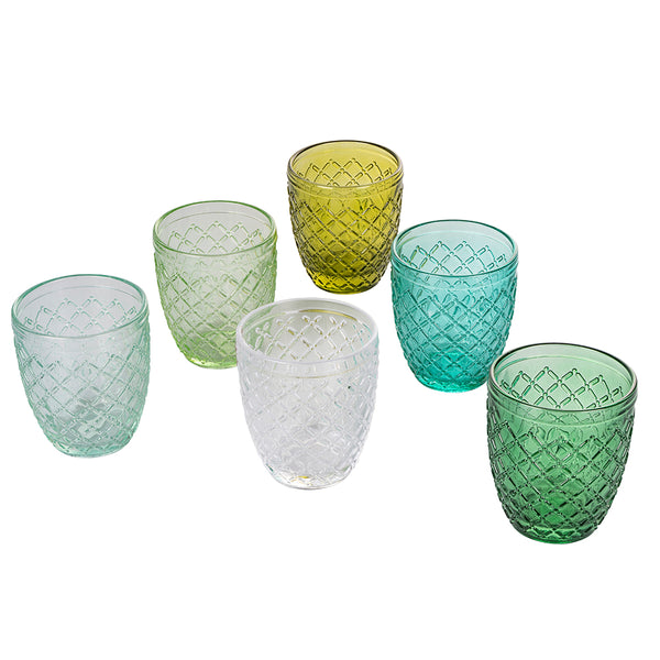 prezzo Lot de 6 verres à eau Castle Greenery en verre vert Villa d'Este Home Tivoli