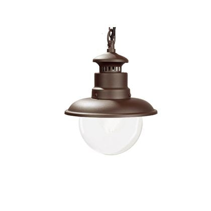 Lampe à suspension d'extérieur E27 en métal Sovil marron sconto