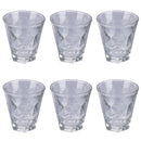 Set 6 Bicchieri Acqua Glace Charm in Vetro VdE Tivoli 1996 Trasparente-1