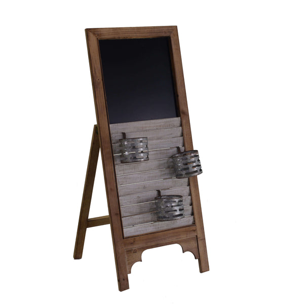 sconto Tableau noir en bois avec support cm 43x41,5xh100