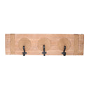 Appendino in legno 3 posti corda naturale rettangolare cm 87x23x9-1