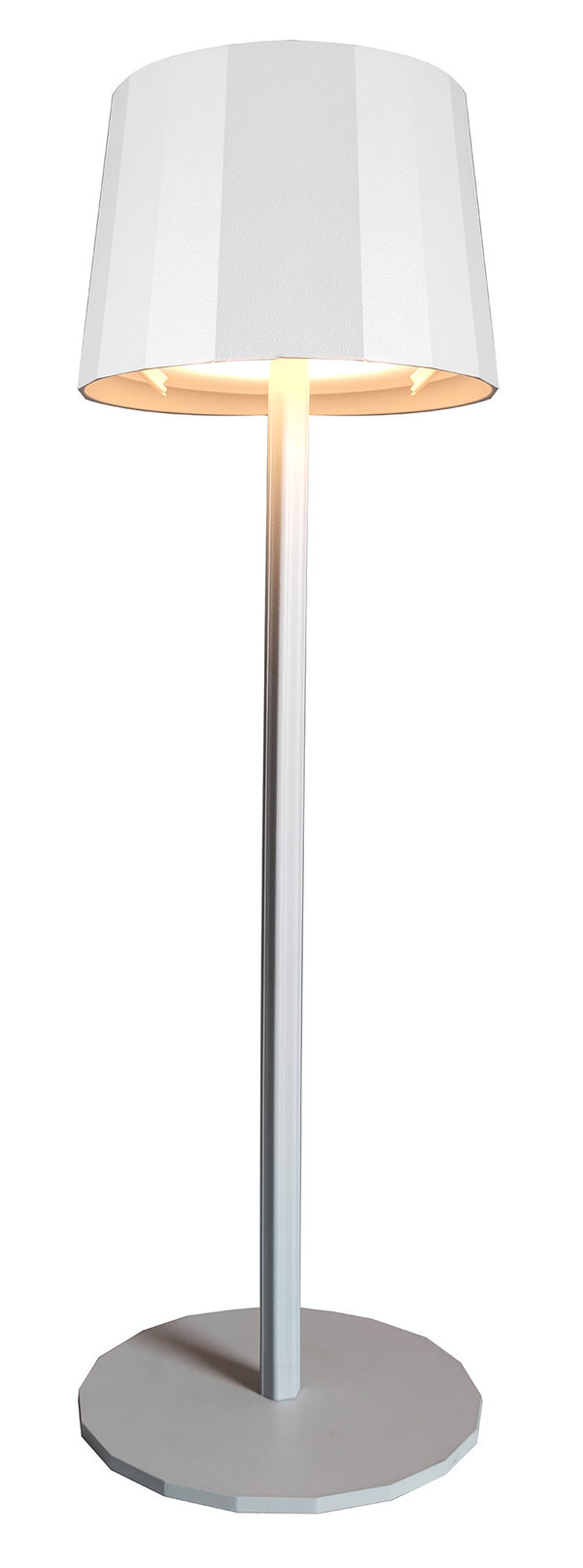 Lampada da Tavolo Dimmerabile Ø11,5x38 cm Accensione Touch USB in Ferro e Allluminio Bianco online