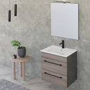 Mobile Bagno Sospeso 55 cm Lavabo e Specchio Bonussi Tucano Olmo Lava-2