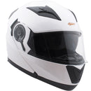 Casco Modulare per Moto Scooter SKA-P 5 XH Road Bianco Metal -1