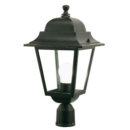 Lampe frontale de poteau de jardin E27 60W en aluminium sovil noir prezzo