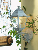 Lampada Testa Palo da Giardino E27 60W in Alluminio Sovil Bianco e Argento-4