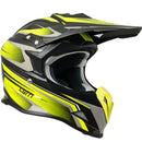 Casco Integrale per Moto Cross con Frontino CGM Track 601G Giallo Fluo -1