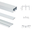 Sistema a Scorrimento Inferiore per Armadio 2 Ante 16 mm con Chiusura Soft Emuca-4