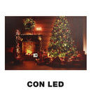 Quadro con led legno multicolor rettangolare cm 60x40xh1,8-2