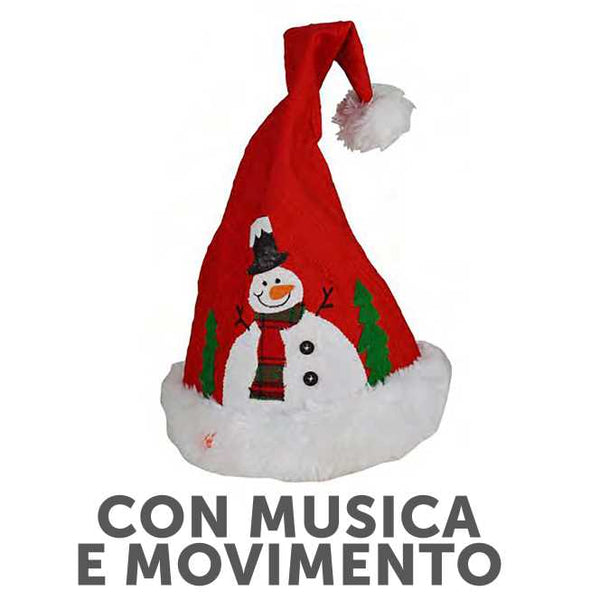 sconto Cappello musicale pupazzo neve cm 22x20xh45