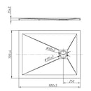 Piatto Doccia in Pietra Fosterberg Silene Antracite Varie Misure-4