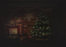 Quadro in Legno con Led albero di Natale rettangolare cm 63x43x3,3-2