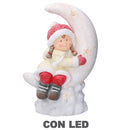 Bambina in plastica luna con Led bianco cm 36,5x21xh52-1