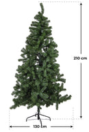 Albero di Natale Artificiale 210 cm 859 Rami Adami Monte Prado Verde-4