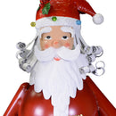 Pupazzo Babbo Natale in Metallo con Led rosso cm 40x30xh135-4