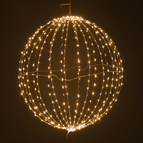 online Boule de Noël en métal avec 440 LED blanc chaud cm Ø60