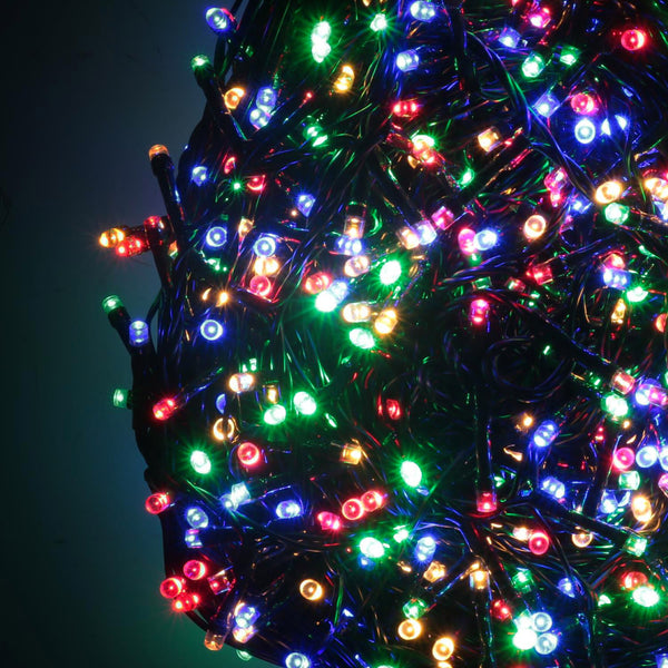 Guirlande lumineuse de Noël 1000 Led fil multicolore avec contrôleur 53m online