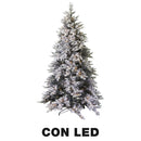 Albero di Natale Artificiale innevato 1485 rami 380 con Led cm Ø122xh240 tallinn verde-1