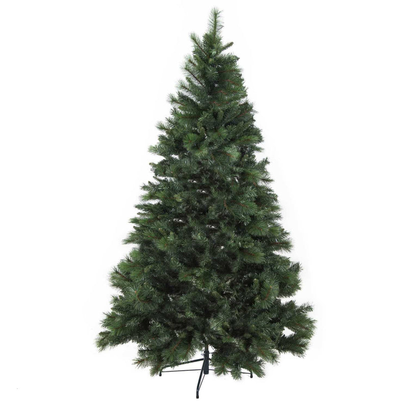 Albero di Natale Artificiale con Pigne e Bacche Rocciamelone Verde Varie Misure-1