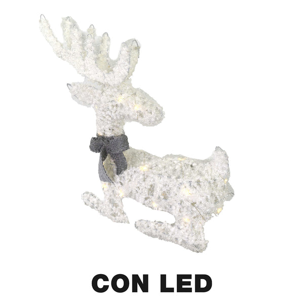 Renne en plastique avec Led blanc cm 56x17xh49 prezzo