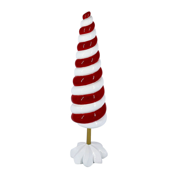 Mini Sapin de Noël en Résine Blanc Rouge cm Ø10xh34,3 online