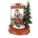 Carillon in Resina babbo natale con musica rosso cm 17x16xh23,5-1