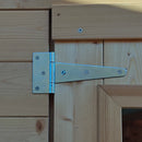 Casetta Box da Giardino per Attrezzi 198x130 cm con Porta Singola Cieca in Legno Verde-7