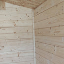 Casetta Box da Giardino per Attrezzi 198x130 cm con Porta Singola Cieca in Legno Verde-8