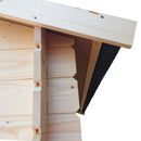 Casetta Box da Giardino per Attrezzi 198x130 cm con Porta Singola Cieca in Legno Verde-9