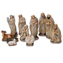 Natività resina set 11pz oro cm xh20-1