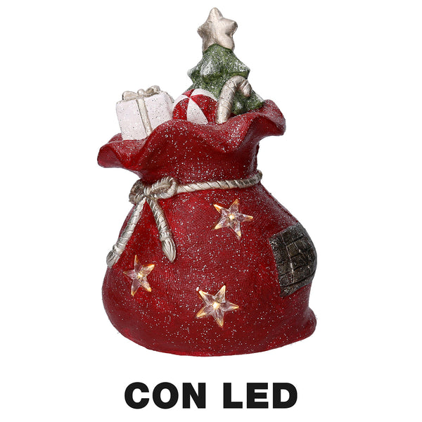 sconto Coffret cadeau en résine avec LED rouge cm 27x22xh40