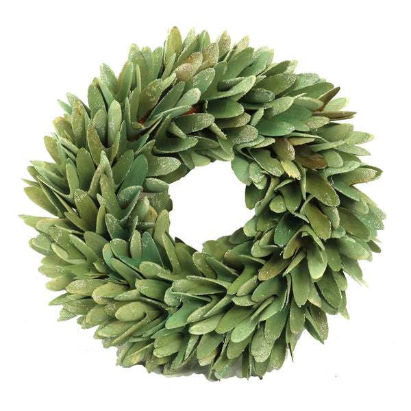 acquista Couronne avec feuilles vert aqua cm Ø45xh8