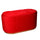 Pouf de rangement 82x42xh41 cm en tissu velours rouge