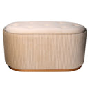 Pouf Contenitore 82x42xh41 cm in Tessuto Velluto Crema-3