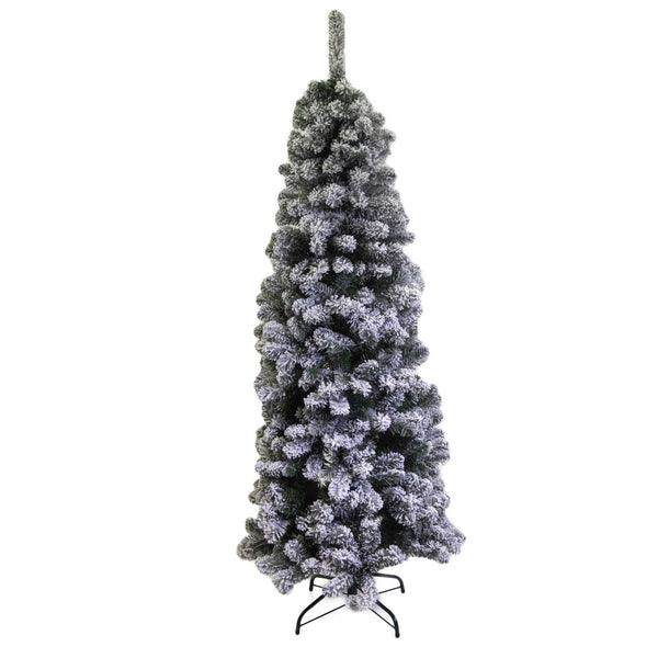 Arbre de Noël artificiel enneigé Mount Vector Slim vert différentes tailles acquista