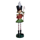 Statua metallo bambina rosso cm 31,7x26,7xh104,7-2