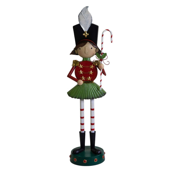 Statua metallo bambina rosso cm 31,7x26,7xh104,7 prezzo