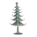 Albero metallo argento e verde salvia cm 21x6,5xh40,5-2